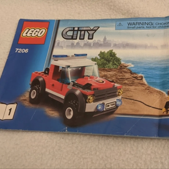 LEGO CITY FIRE TRUCK & FIRE HELICOPTER RESCUE 7206 99% Complete Minifigs Manual - Picture 6 of 7